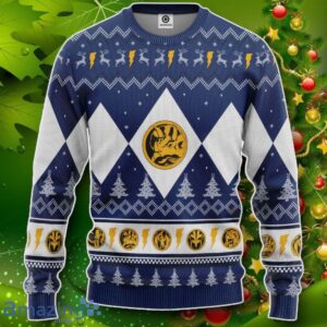 Mighty Morphin Blue Ranger Christmas Custom Ugly Sweater Impressive Gift Product Photo 1