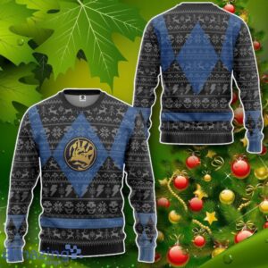 Mighty Morphin Blue Ranger Ugly Christmas Limited Edition Custom Ugly Sweater Impressive Gift Product Photo 2