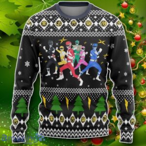 Mighty Morphin Power Rangers Christmas Custom Ugly Sweater Impressive Gift Product Photo 1