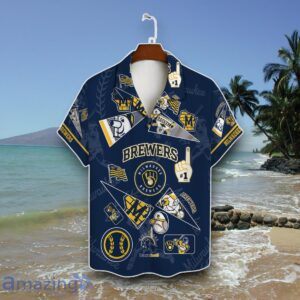 Milwaukee Brewers Print Hawaiian Shirt Best Gift Product Photo 2