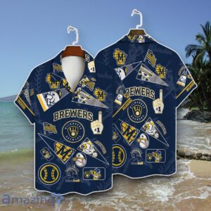 Milwaukee Brewers Print Hawaiian Shirt Best Gift Product Photo 1