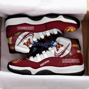 Minnesota Golden Gophers Air Jordan 11 Sneakers Custom Name Sport Team Shoes For Men And Women Product Photo 2