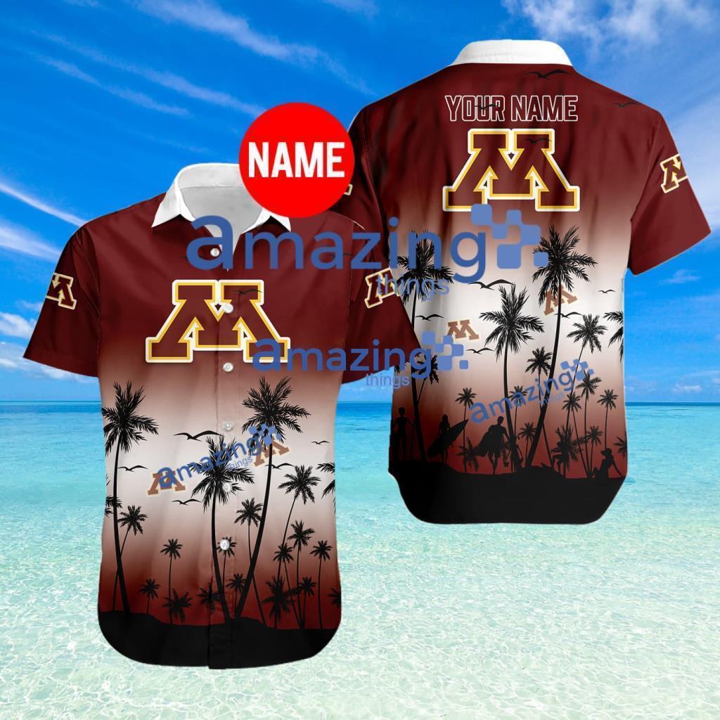 Minnesota Golden Gophers NCAA Tropical Hawaiian Shirt Custom Name Trending Summer Limited Edition image Minnesota Golden Gophers NCAA Tropical Hawaiian Shirt Custom Name Trending Summer Limited Edition Product Photo 1