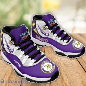 Minnesota Vikings Air Jordan 11 Sneakers Custom Name Sport Team Shoes For Men And Women Product Photo 3