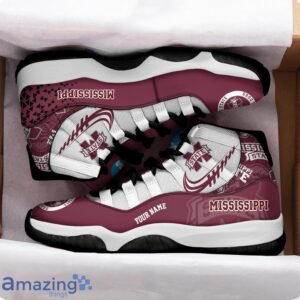 Mississippi State Bulldogs Air Jordan 11 Sneakers Custom Name Sport Team Shoes For Men And Women Product Photo 2
