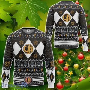 MMPR Black Ranger Christmas Custom Ugly Sweater Impressive Gift Product Photo 2