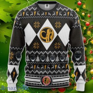 MMPR Black Ranger Christmas Custom Ugly Sweater Impressive Gift Product Photo 1