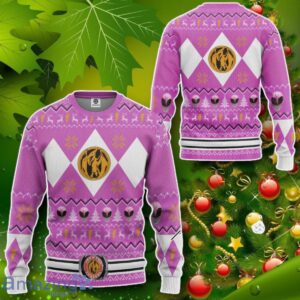 MMPR Pink Ranger Christmas Custom Ugly Sweater Impressive Gift Product Photo 2