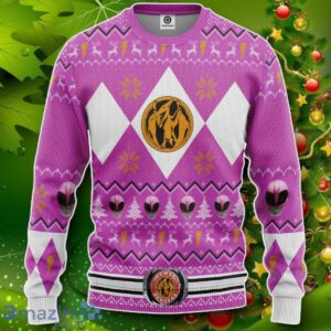 MMPR Pink Ranger Christmas Custom Ugly Sweater Impressive Gift Product Photo 1