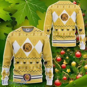 MMPR Yellow Ranger Christmas Custom Ugly Sweater Impressive Gift Product Photo 2