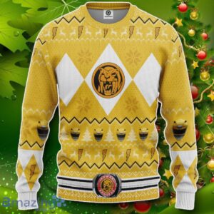 MMPR Yellow Ranger Christmas Custom Ugly Sweater Impressive Gift Product Photo 1