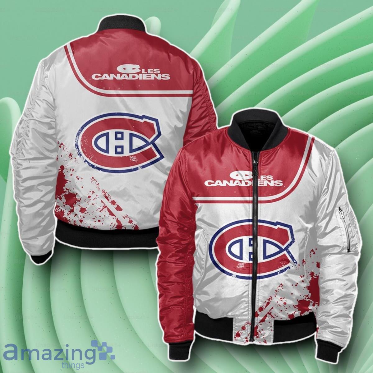 Montreal Canadiens Bomber 3D Beautiful Gift For Everyone image Montreal Canadiens Bomber 3D Beautiful Gift For Everyone Product Photo 1