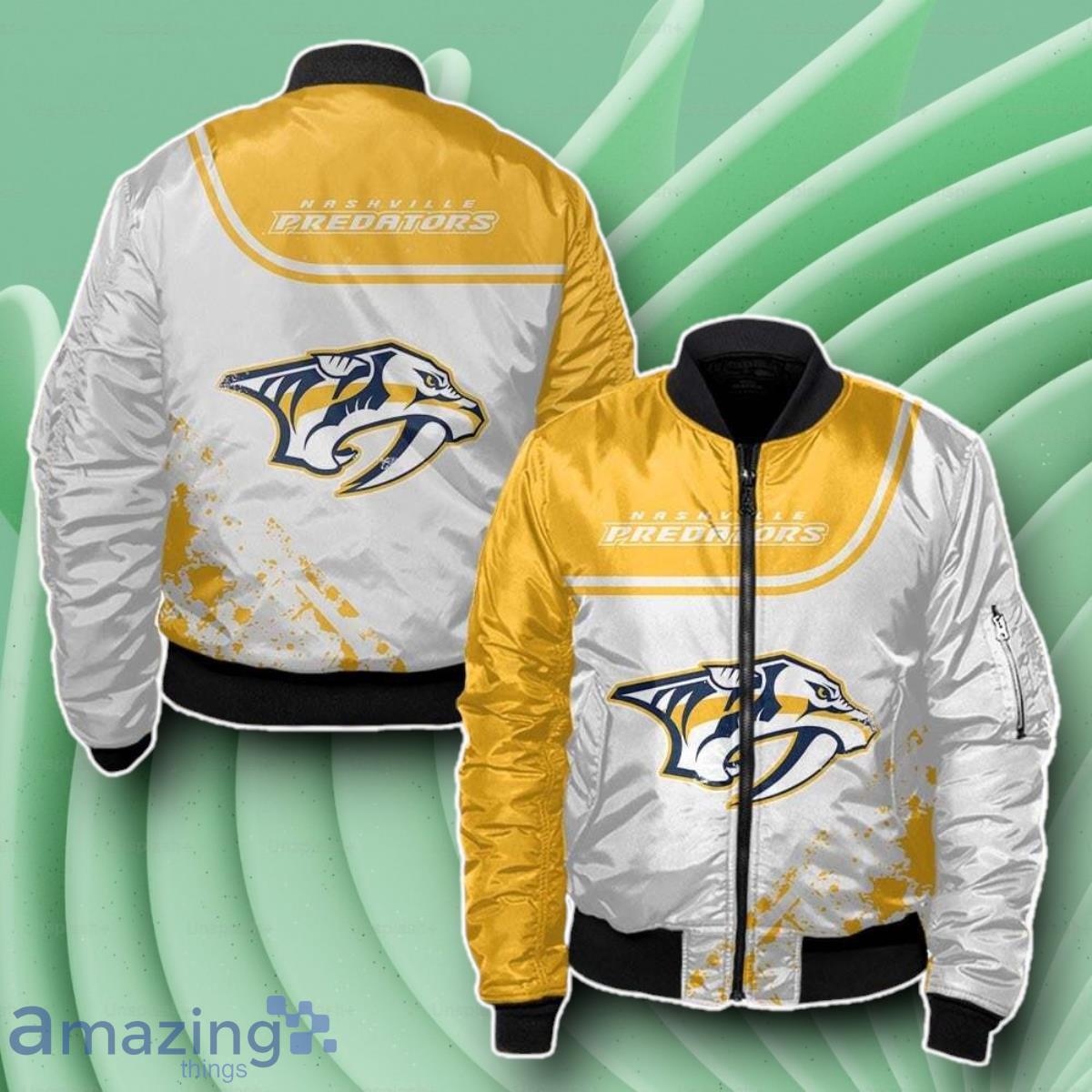 Nashville Predators Bomber 3D Beautiful Gift For Everyone image Nashville Predators Bomber 3D Beautiful Gift For Everyone Product Photo 1