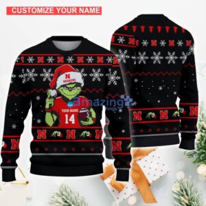 Nebraska Cornhuskers Custom Name And Number For Fans Chrismas Ugly Sweater Holiday Gift