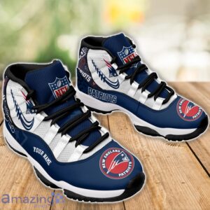 New England Patriots Air Jordan 11 Sneakers Custom Name Sport Team Shoes For Men And Women Product Photo 3