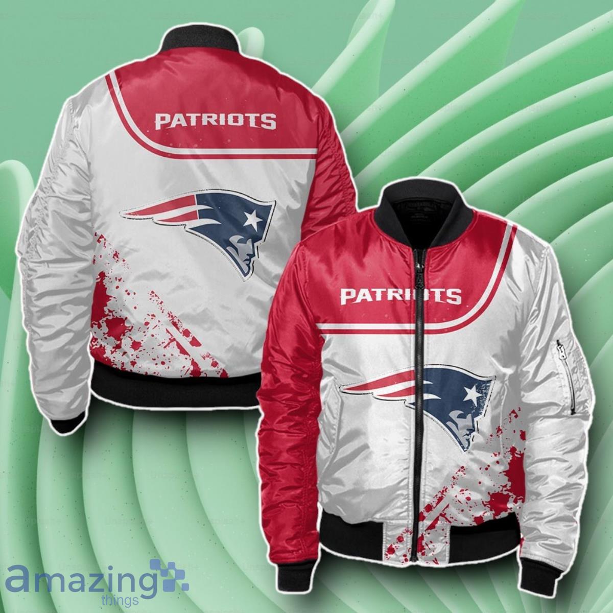 New England Patriots Bomber 3D Beautiful Gift For Everyone image New England Patriots Bomber 3D Beautiful Gift For Everyone Product Photo 1