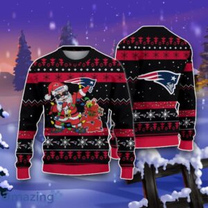 New England Patriots Santa Claus Ugly Christmas 3D Sweater Impressive Gift Product Photo 1