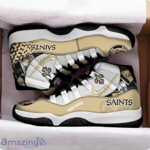 New OrleansSaints Air Jordan 11 Sneakers Custom Name Sport Team Shoes For Men And Women Product Photo 2