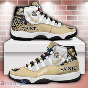 New OrleansSaints Air Jordan 11 Sneakers Custom Name Sport Team Shoes For Men And Women Product Photo 1