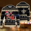 New OrleansSaints Santa Claus Dabbing Funny Ugly Christmas Sweater For Men And Women