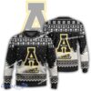 New Season Appalachian State Mountaineers Logo Elf Knitted Christmas 3D Sweater For Men Women