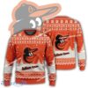 New Season Baltimore Orioles Logo Embroider Ugly Christmas Sweater Gift Holidays