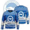 New Season Brighton & Hove Albion Logo Trend Ugly Christmas 3D Sweater For Men Women