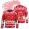 New Season Calgary Flames Logo Gather Ugly Christmas Sweater AOP For Men Women