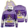 New Season East Carolina Pirates Logo Snowball Knitted Christmas 3D Sweater For Men Women