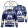 New Season Edmonton Oilers Logo Warmth Ugly Christmas 3D Sweater For Men Women