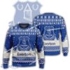 New Season Everton Logo Seasonal Knitted Christmas 3D Sweater For Men Women
