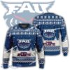 New Season Florida Atlantic Owls Logo Freezing Ugly Christmas Sweater Gift Holidays