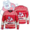 New Season Fresno State Bulldogs Logo Icy Knitted Christmas Sweater Gift Holidays