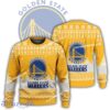 New Season Golden State Warriors Logo Retailer Knitted Christmas 3D Sweater For Men Women