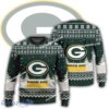 New Season Green Bay Packers Logo Embroider Ugly Christmas 3D Sweater For Men Women