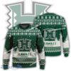 New Season Hawaii Rainbow Warriors Logo Snowstorm Ugly Christmas Sweater For Men Women