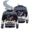 New Season Houston Texans Logo Frosty Ugly Christmas Sweater AOP For Men Women