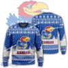 New Season Kansas Jayhawks Logo Hibernate Knitted Christmas Sweater For Men Women
