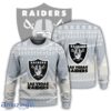New Season Las Vegas Raiders Logo Celebration Ugly Christmas Sweater AOP Gift For Adult