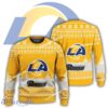 New Season Los Angeles Rams Logo Green Ugly Christmas Sweater For Men Women
