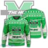 New Season Marshall Thundering Herd Logo Hat Ugly Christmas 3D Sweater For Men Women
