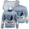New Season Memphis Grizzlies Logo Fabric Ugly Christmas Sweater AOP Gift Holidays