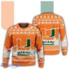 New Season Miami (FL) Hurricanes Logo Toboggan Ugly Christmas 3D Sweater For Men Women