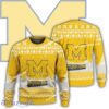 New Season Michigan Wolverines Logo Bear Ugly Christmas Sweater For Men Women