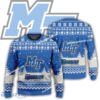 New Season Middle Tenn Blue Raiders Logo Hibernation Knitted Christmas 3D Sweater For Men Women