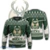 New Season Milwaukee Bucks Logo Yuletide Ugly Xmas Sweater For Men Women