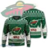 New Season Minnesota Wild Logo Ribbed Ugly Christmas Sweater For Men Women