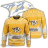 New Season Nashville Predators Logo Retailer Ugly Christmas Sweater AOP Gift For Adult