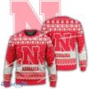 New Season Nebraska Cornhuskers Logo Candlelight Knitted Christmas Sweater For Men Women