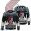 New Season Portland Trail Blazers Logo Hug Ugly Christmas Sweater Gift For Adult
